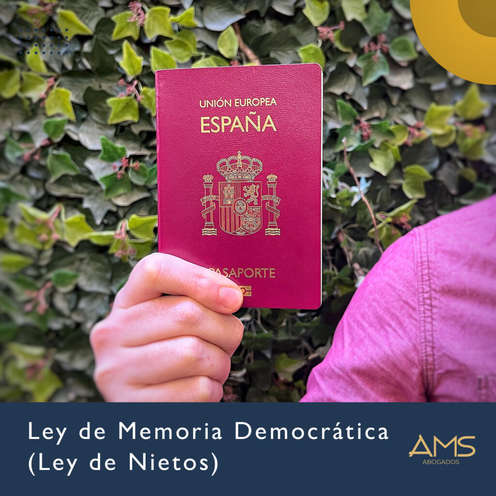 ley de memoria democrática ley de nietos nacionalidad española