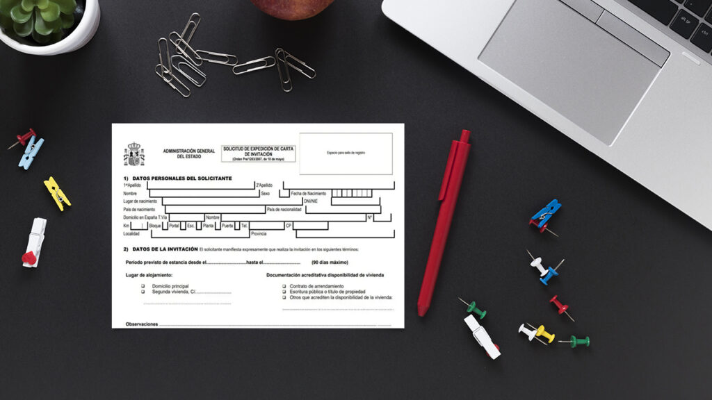 carta de invitación en españa 2025