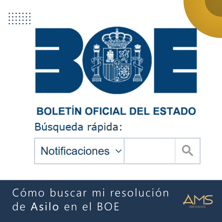 resolución de asilo busqueda en el BOE