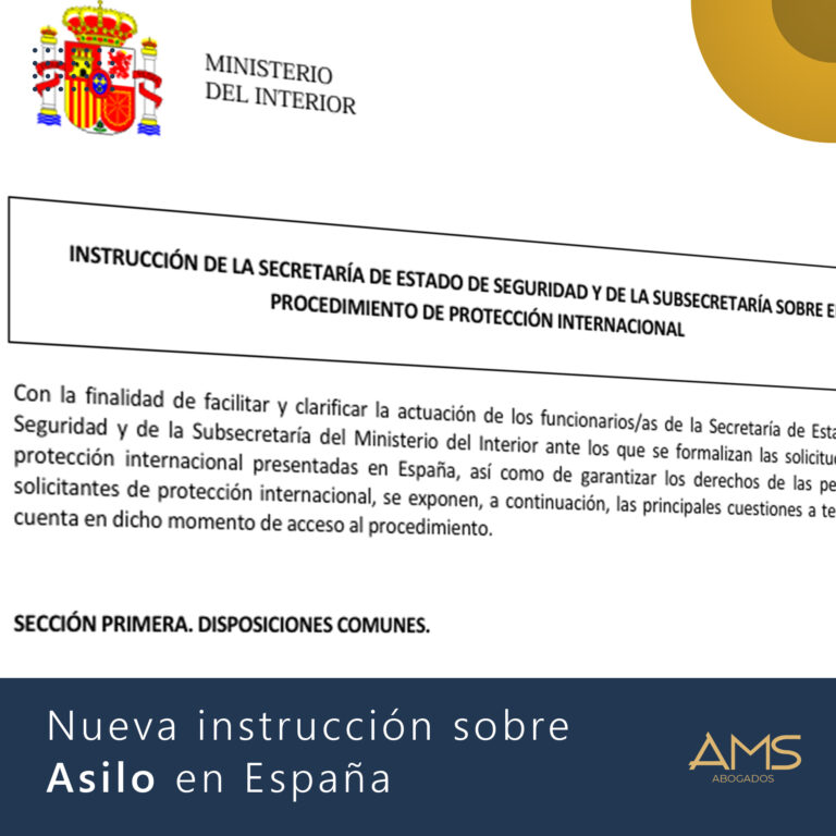 nueva instrucción asilo en españa 2025 ams abogados
