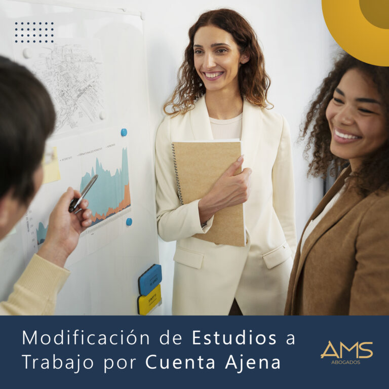 modifiación de estudios a trabajo por cuenta ajena ams abbogados