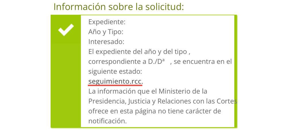 seguimiento rcc que significa
