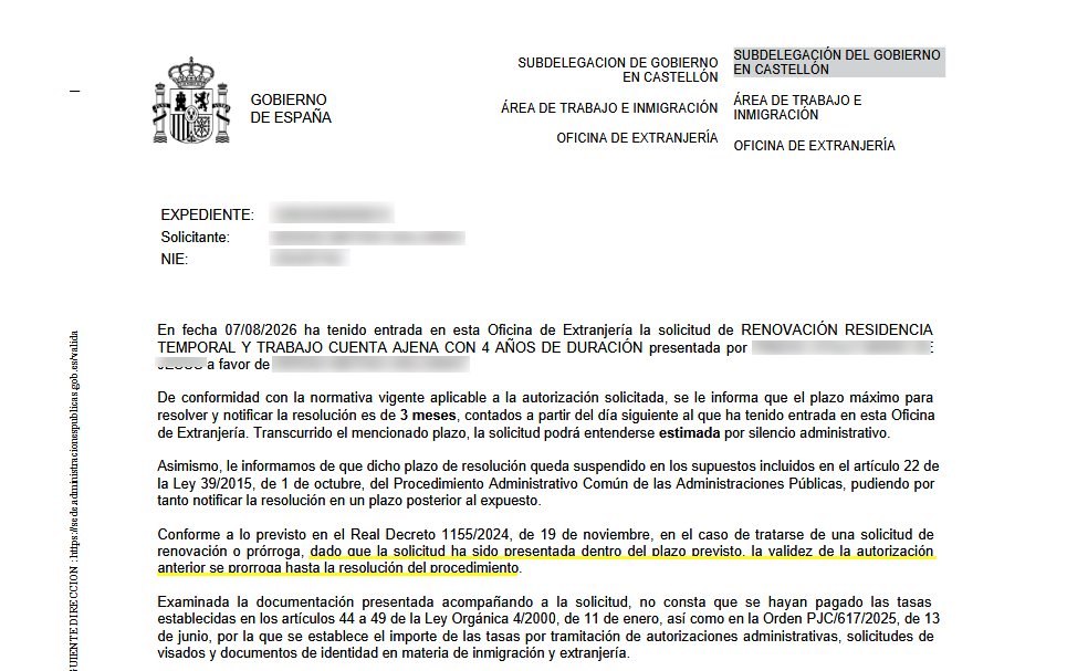 resolucion cuenta ajena