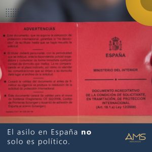 El asilo en España no solo es político.
