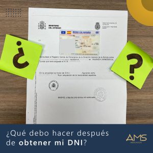 ¿Qué debo hacer después de obtener mi DNI? Certificado de Concordancia