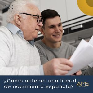 ¿Cómo obtener la literal de nacimiento de mi abuelo/a Español?
