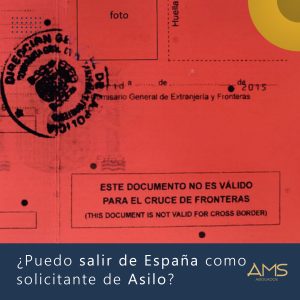 ¿Puedo salir de España como solicitante de asilo?